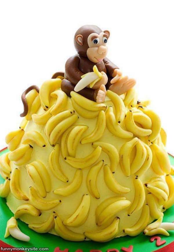 Funny Monkey Cake